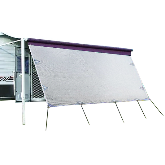 3.7m Caravan Privacy Screen Side Sunscreen Sun Shade for 13' Roll Out Awning V63-823601