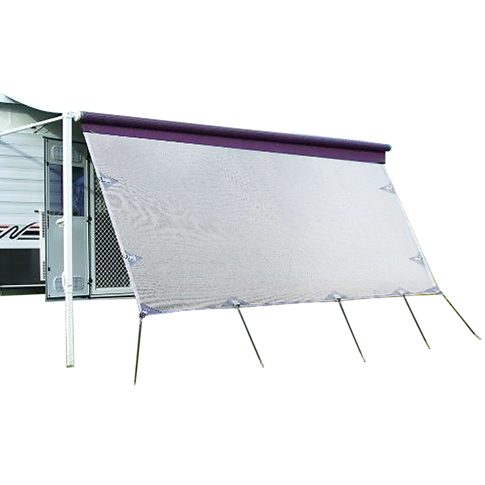 3.4m Caravan Privacy Screen Side Sunscreen Sun Shade for 12' Roll Out Awning V63-823611