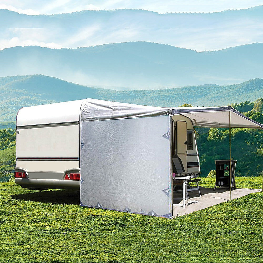 Pop Top Caravan Privacy Screen Sun Shade Side Extension 2.1 x 1.8m V63-823621