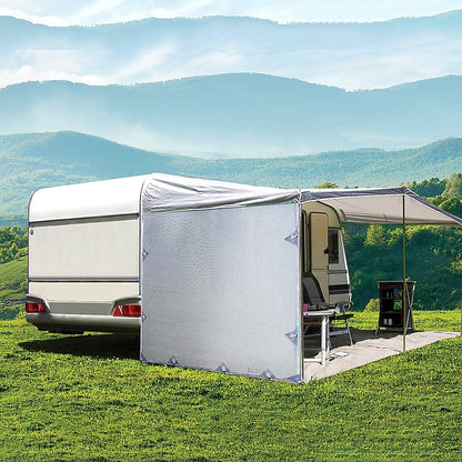Pop Top Caravan Privacy Screen Sun Shade Side Extension 2.1 x 1.8m V63-823621