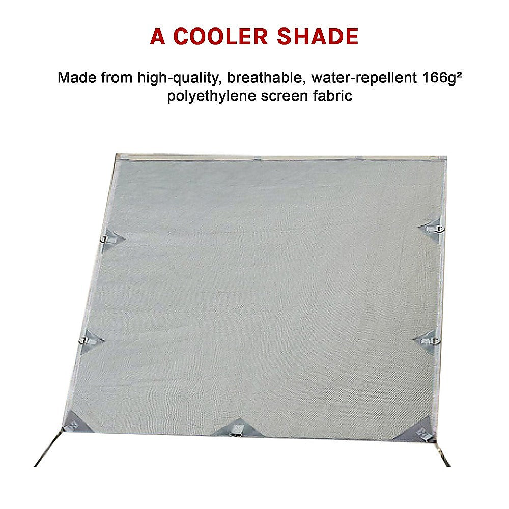 Pop Top Caravan Privacy Screen Sun Shade Side Extension 2.1 x 1.8m V63-823621