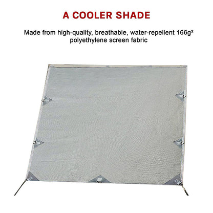 Pop Top Caravan Privacy Screen Sun Shade Side Extension 2.1 x 1.8m V63-823621