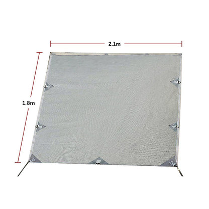 Pop Top Caravan Privacy Screen Sun Shade Side Extension 2.1 x 1.8m V63-823621