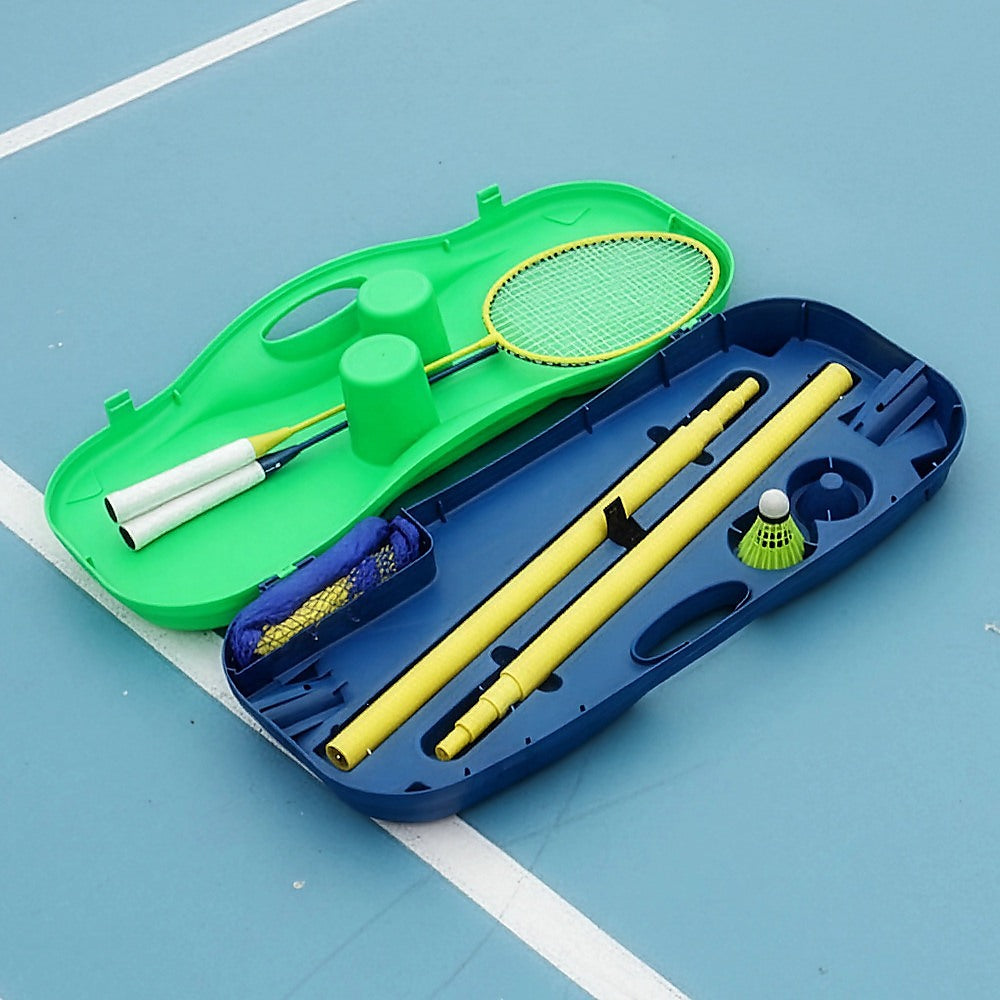 Folding Portable Badminton Combo Set Volleyball Net Outdoor Sports V63-823721