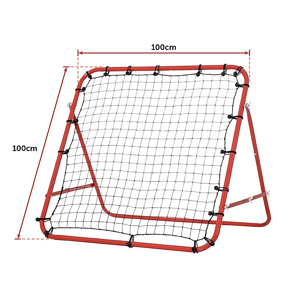 100x100cm Soccer Rebound Net Trainer - Football Rebounder for Practice & Training V63-823741