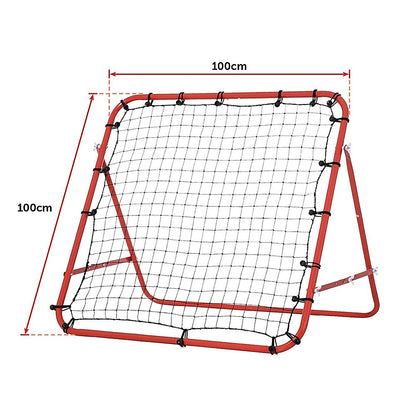 100x100cm Soccer Rebound Net Trainer - Football Rebounder for Practice & Training V63-823741