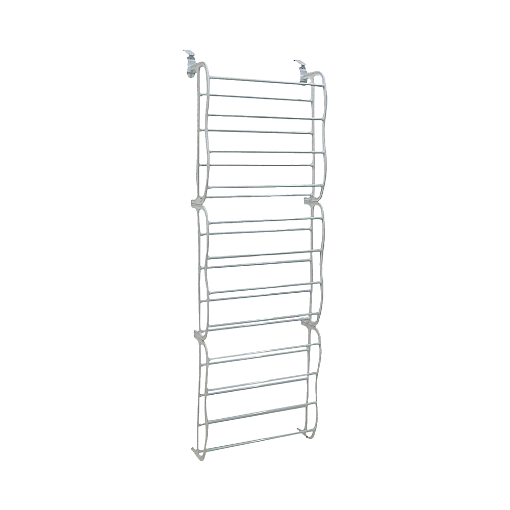 36 Pair Shoe Holder Organiser Over The Door Hanging Shelf Rack Storage Hook V63-823751