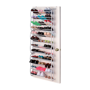 36 Pair Shoe Holder Organiser Over The Door Hanging Shelf Rack Storage Hook V63-823751
