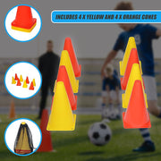 230mm Training Cones Set Witches Hat Football Soccer Rugby Traffic V63-823761