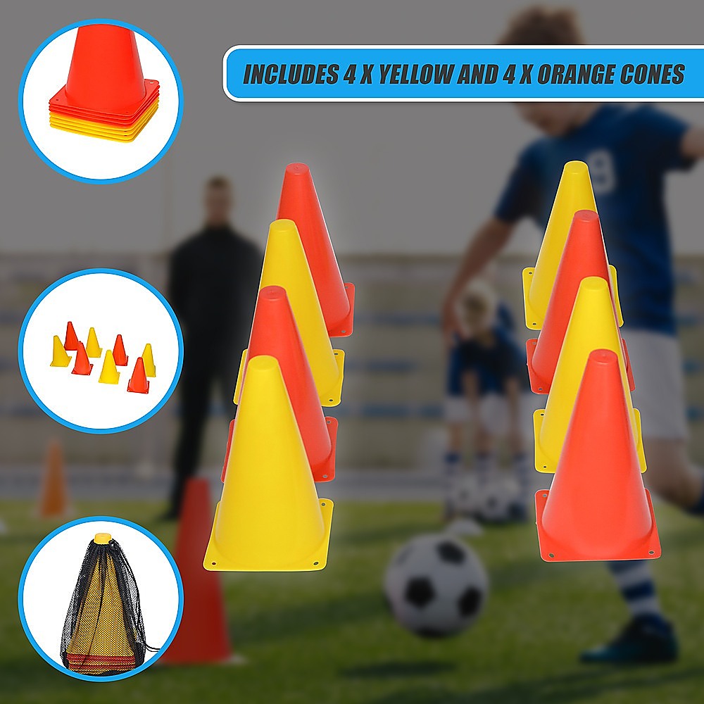 230mm Training Cones Set Witches Hat Football Soccer Rugby Traffic V63-823761