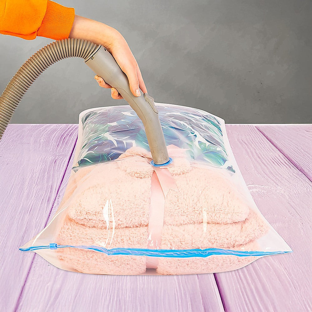 Vacuum Bags Clothes Sealed Clothing Bag Travel Compact Storage Space Saver x12 V63-823771