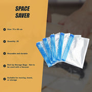 Travel Space Saver Saving Hand Roll Up Roller Seal No Vacuum Storage Bag x20 V63-823791