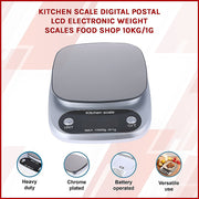 Digital Kitchen Scale LCD Electronic Postal Food Weight Scales 10kg/1g V63-823801