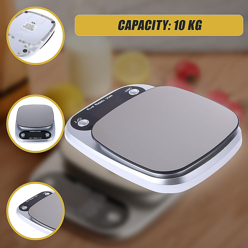 Digital Kitchen Scale LCD Electronic Postal Food Weight Scales 10kg/1g V63-823801