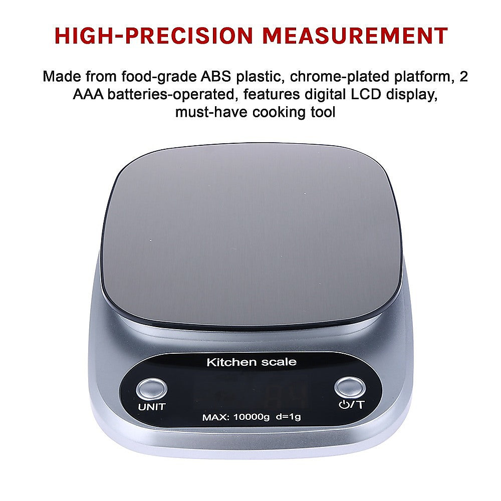 Digital Kitchen Scale LCD Electronic Postal Food Weight Scales 10kg/1g V63-823801