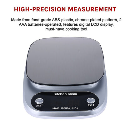 Digital Kitchen Scale LCD Electronic Postal Food Weight Scales 10kg/1g V63-823801