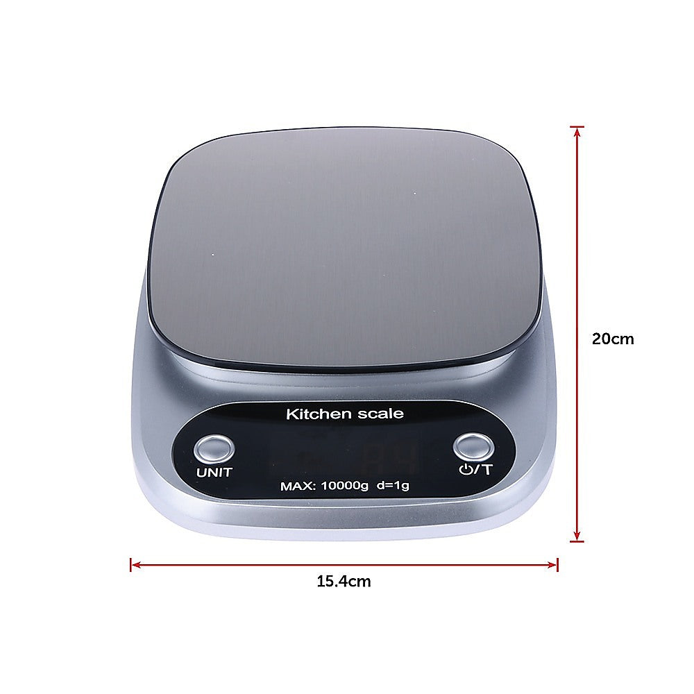 Digital Kitchen Scale LCD Electronic Postal Food Weight Scales 10kg/1g V63-823801