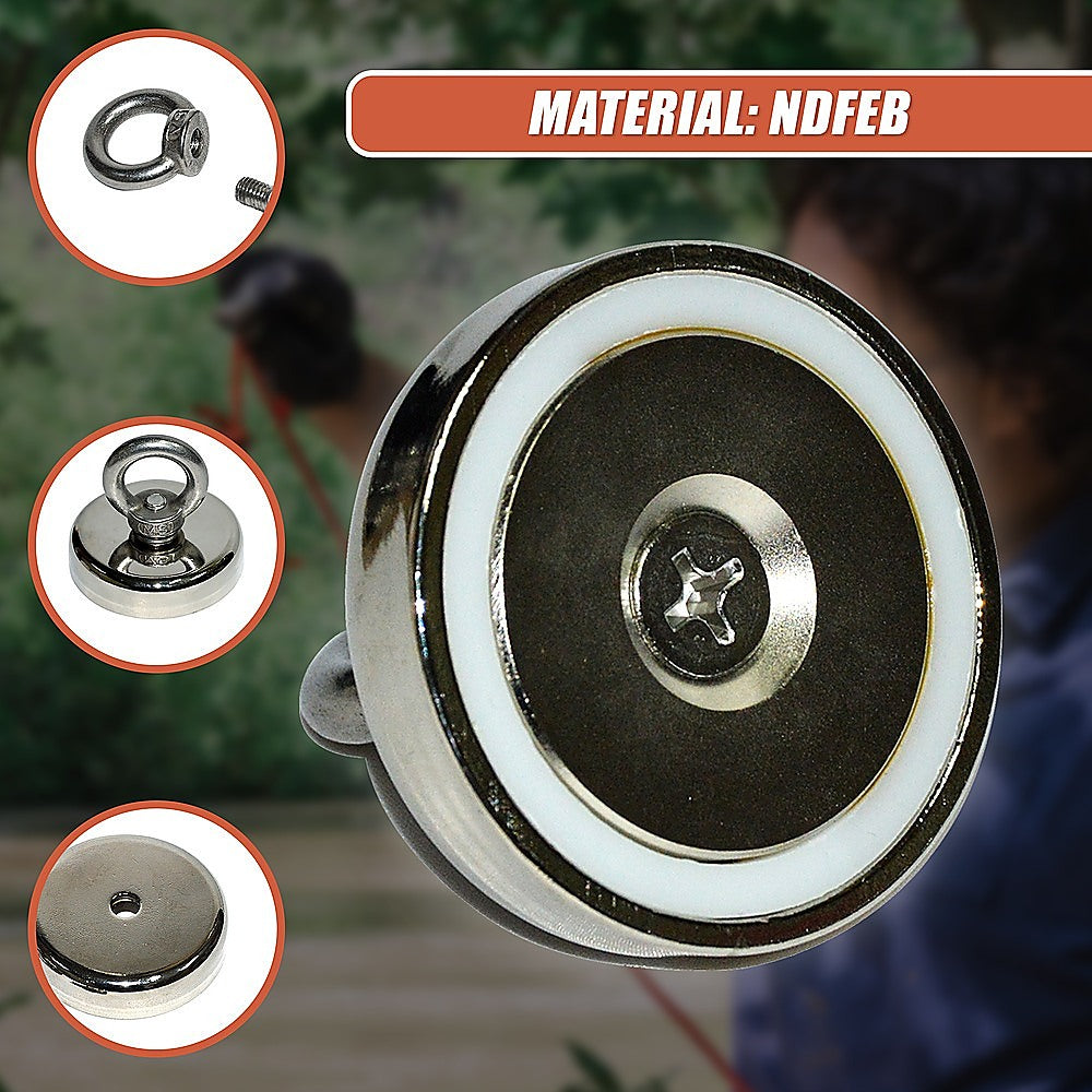 112Kg Salvage Strong Recovery Magnet Neodymium Hook V63-823831