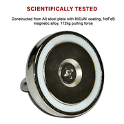 112Kg Salvage Strong Recovery Magnet Neodymium Hook V63-823831