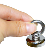 12Kg SALVAGE Strong MAGNET N52 Neodymium Eyebolt Circular Ring V63-823841