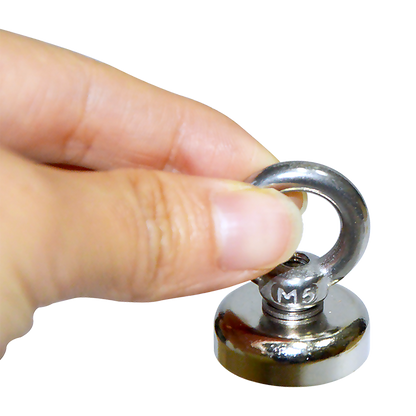 12Kg SALVAGE Strong MAGNET N52 Neodymium Eyebolt Circular Ring V63-823841