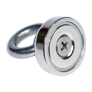 12Kg SALVAGE Strong MAGNET N52 Neodymium Eyebolt Circular Ring V63-823841