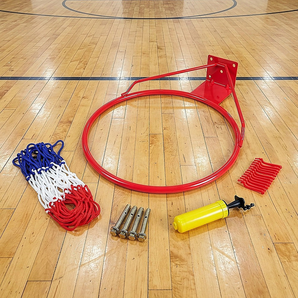 Pro Size Wall Mounted Basketball Hoop Ring Goal Net Rim Dunk Shooting Outdoor V63-823851
