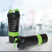 2x Protein Shaker Bottle Set - 3-in-1 Smart Blender Mixer Cup for Gym & Fitness V63-823861