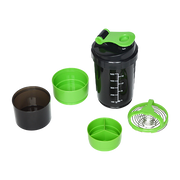 2x Protein Shaker Bottle Set - 3-in-1 Smart Blender Mixer Cup for Gym & Fitness V63-823861
