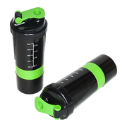 2x Protein Shaker Bottle Set - 3-in-1 Smart Blender Mixer Cup for Gym & Fitness V63-823861