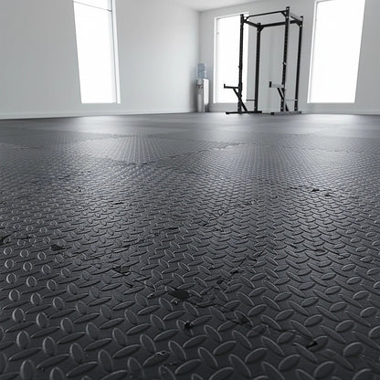 12 Tiles EVA Rubber Foam Gym Mat 60x60cm - 2.5cm Thick Fitness Flooring Set V63-823881