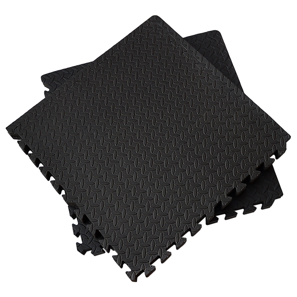 12 Tiles EVA Rubber Foam Gym Mat 60x60cm - 2.5cm Thick Fitness Flooring Set V63-823881