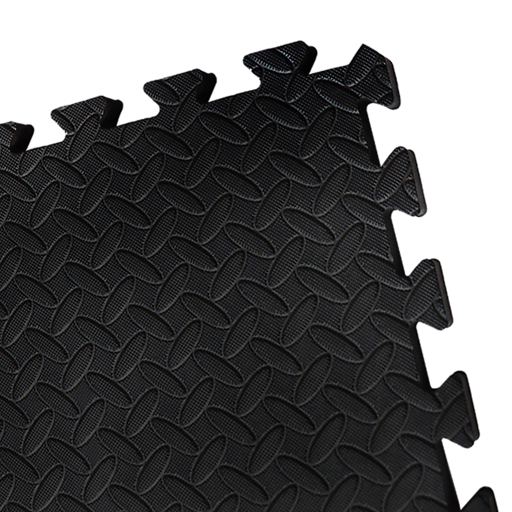 12 Tiles EVA Rubber Foam Gym Mat 60x60cm - 2.5cm Thick Fitness Flooring Set V63-823881