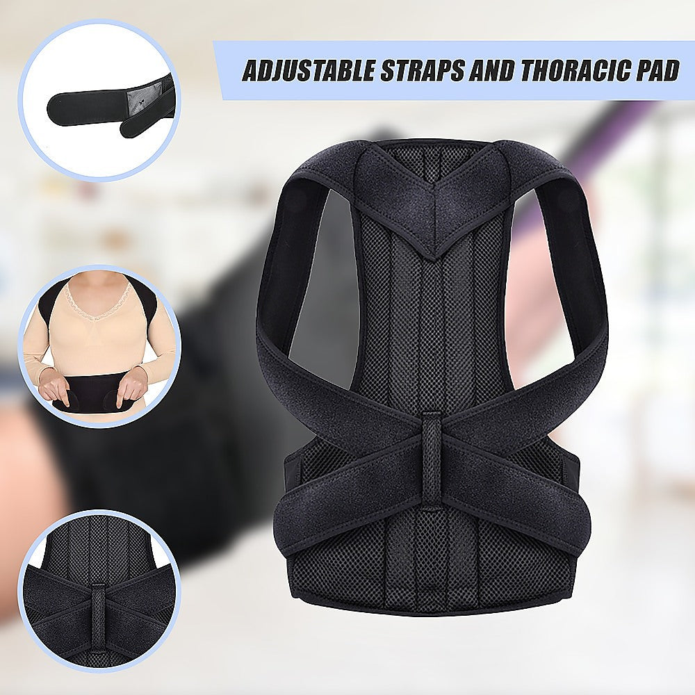 Lower Back Brace Unisex Posture Corrector Lumbar Support - Large V63-823901