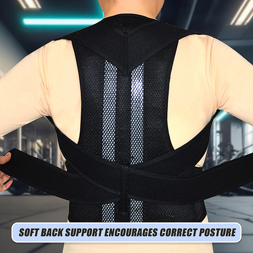 Lower Back Brace Unisex Posture Corrector Lumbar Support - Large V63-823901