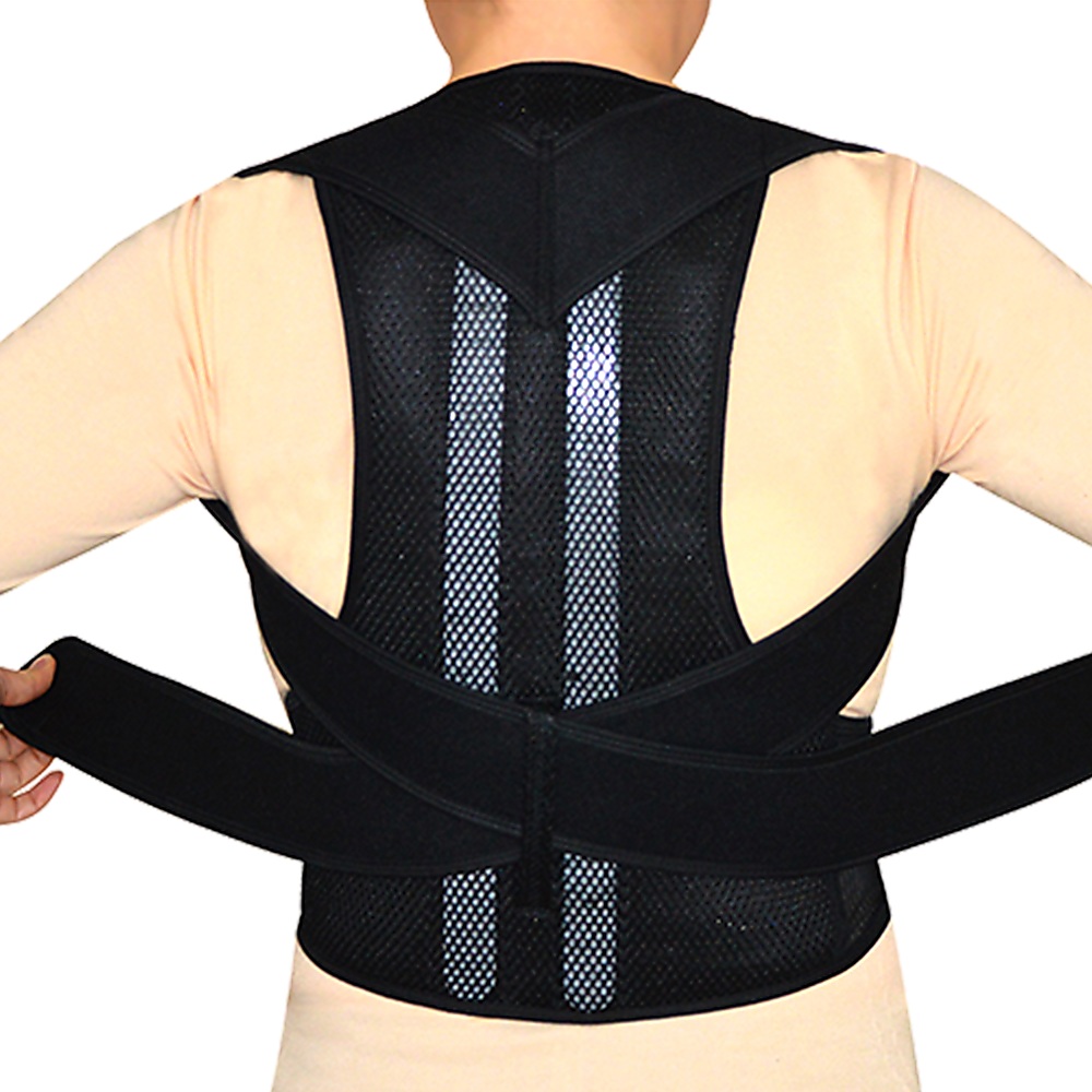 Lower Back Brace Unisex Posture Corrector Lumbar Support - Medium V63-823911