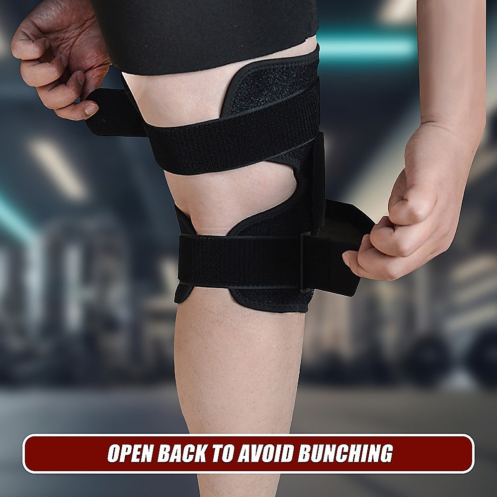 Hinged Knee Brace Support ~ ACL MCL ligament Runner's Knee V63-823931