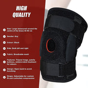 Hinged Knee Brace Support ~ ACL MCL ligament Runner's Knee V63-823931