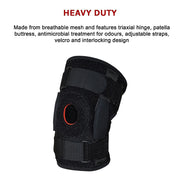 Hinged Knee Brace Support ~ ACL MCL ligament Runner's Knee V63-823931