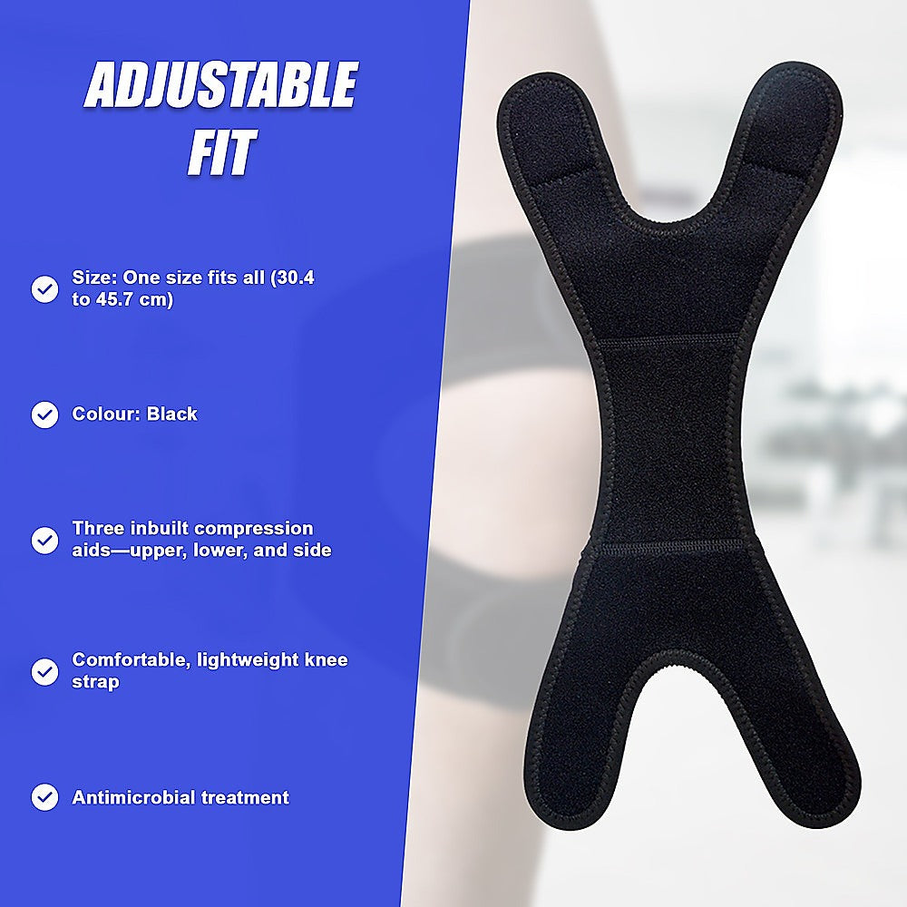 Patella Knee Brace Strap - Adjustable Sports Support V63-823941