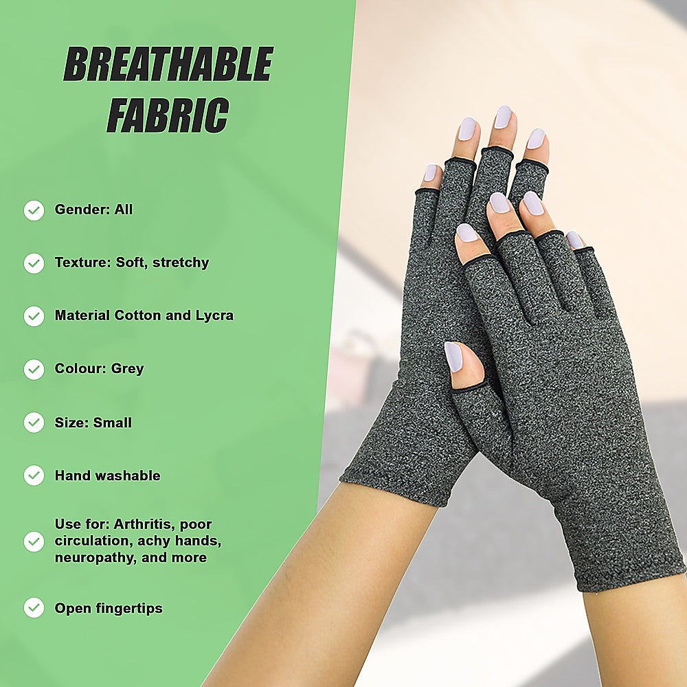 Arthritis Gloves Compression Joint Finger Hand Wrist Support Brace - Small V63-823961