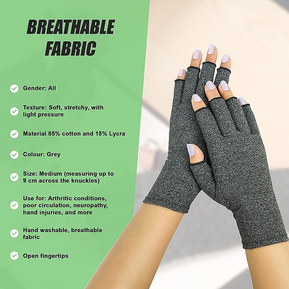 Arthritis Gloves Compression Joint Finger Hand Wrist Support Brace - Medium V63-823971