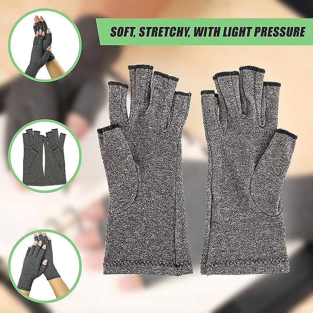 Arthritis Gloves Compression Joint Finger Hand Wrist Support Brace - Large V63-823981