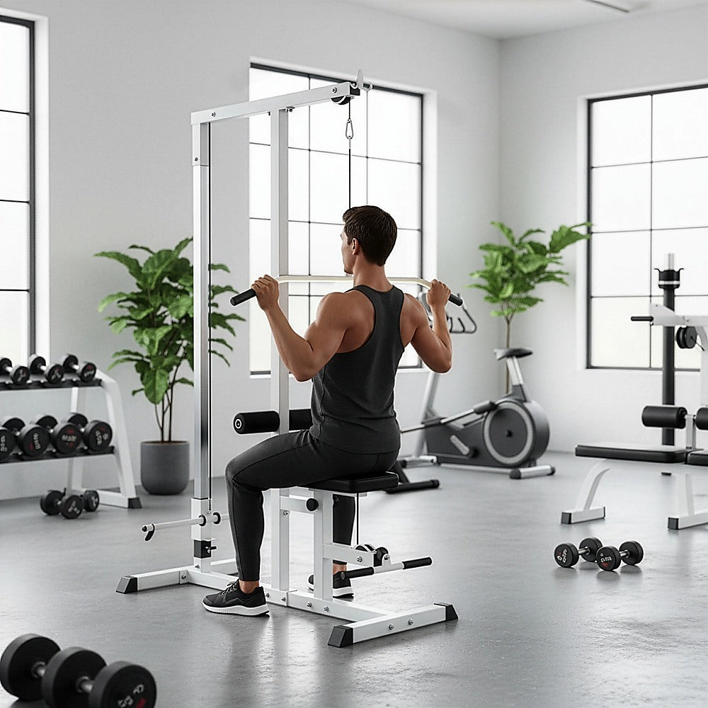 Home Fitness Multi Gym Lat Pull Down Workout Machine Bench Exercise V63-824001