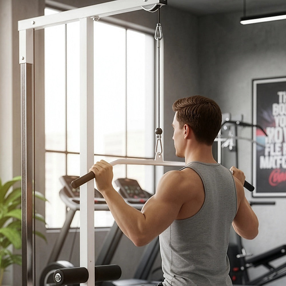 Home Fitness Multi Gym Lat Pull Down Workout Machine Bench Exercise V63-824001