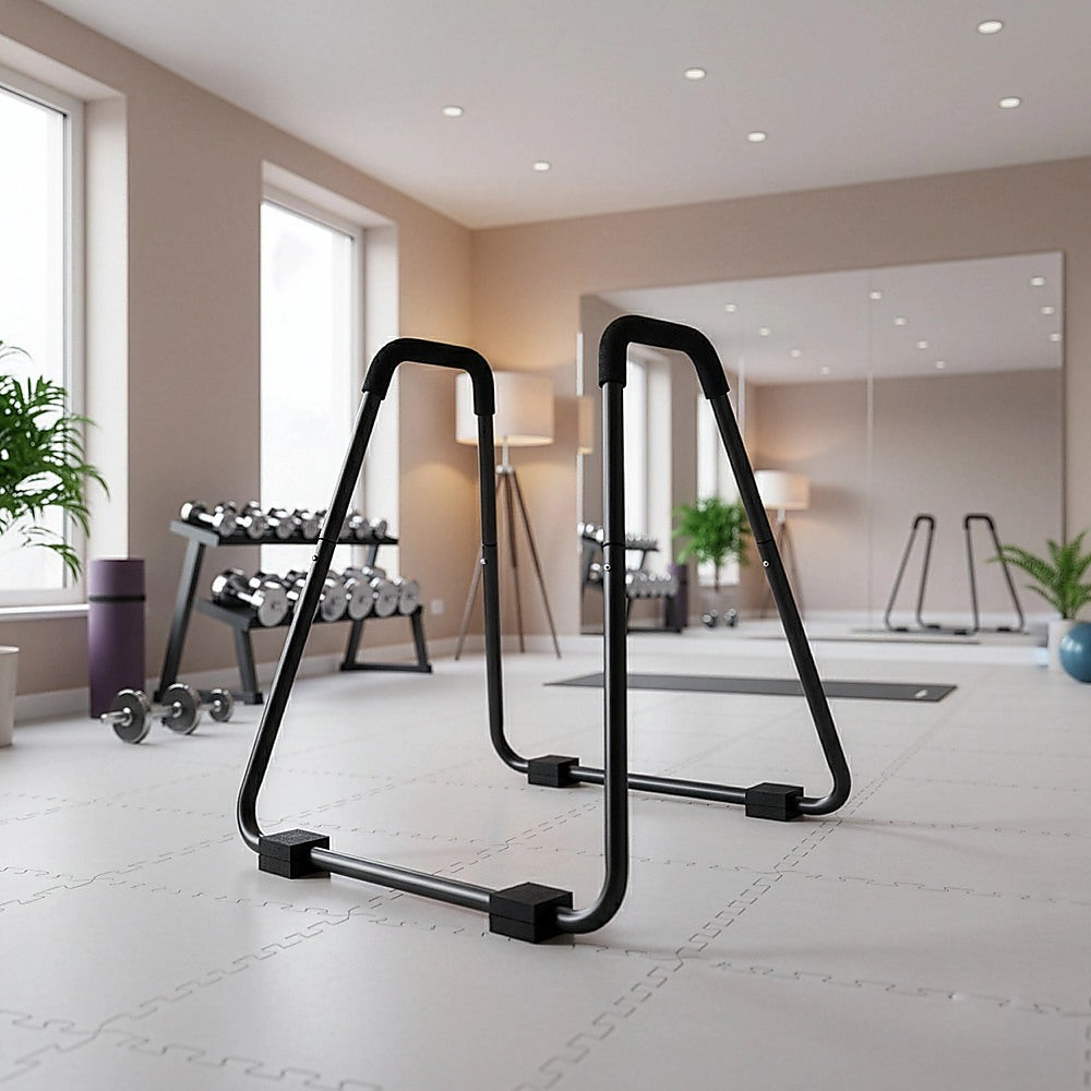 Heavy Duty Parallette Bars - Push Up & Core Strength Training Stands for Home Gym V63-824011