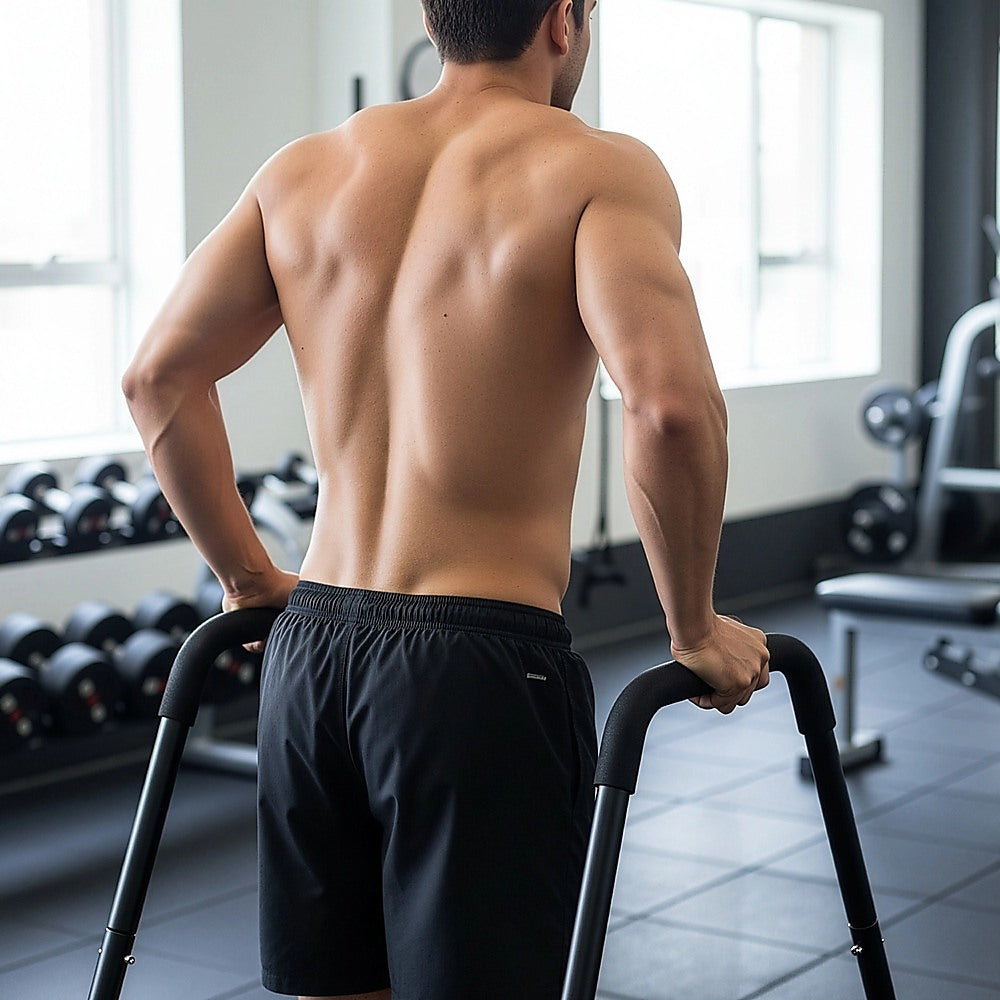 Heavy Duty Parallette Bars - Push Up & Core Strength Training Stands for Home Gym V63-824011