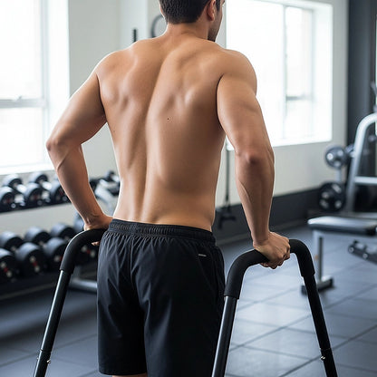 Heavy Duty Parallette Bars - Push Up & Core Strength Training Stands for Home Gym V63-824011