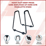 Heavy Duty Parallette Bars - Push Up & Core Strength Training Stands for Home Gym V63-824011