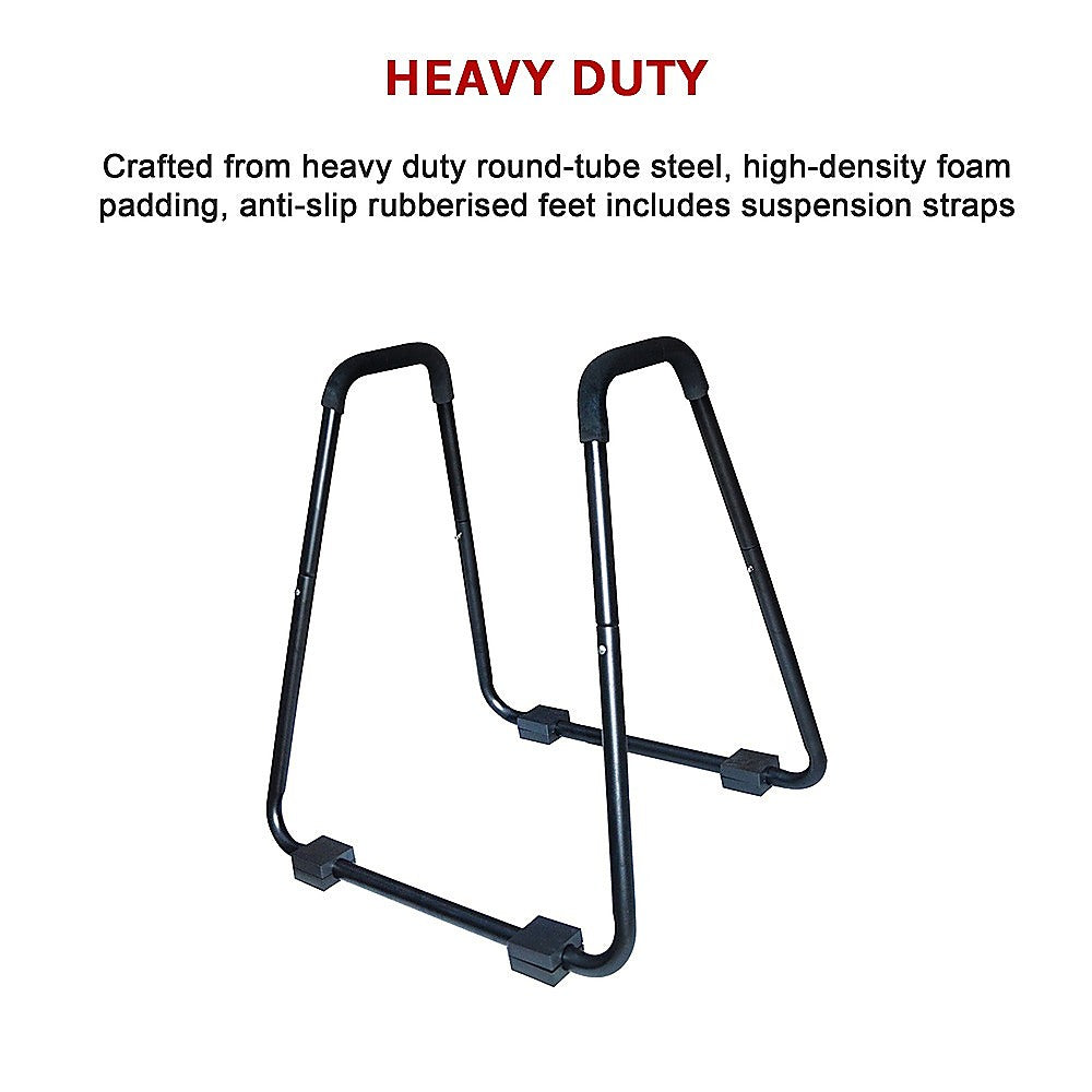 Heavy Duty Parallette Bars - Push Up & Core Strength Training Stands for Home Gym V63-824011